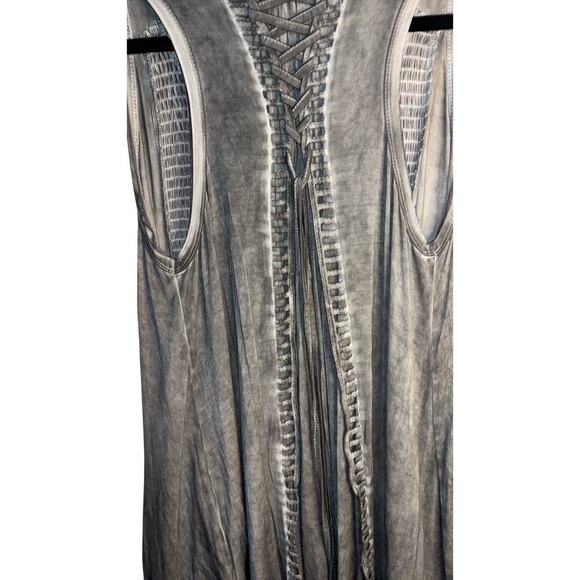 POL Grey Smocked Tank Top-NWOT - Picture 5 of 7